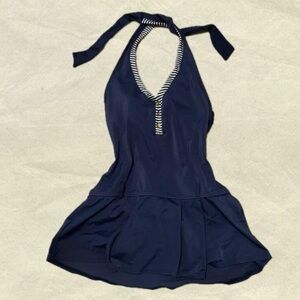 Polo Ralph Lauren Vintage Navy Halter One Piece